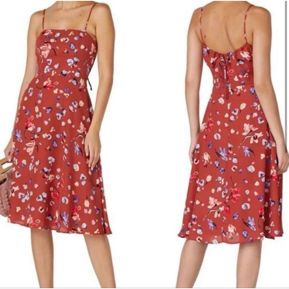 Hutch Rust colored floral dress